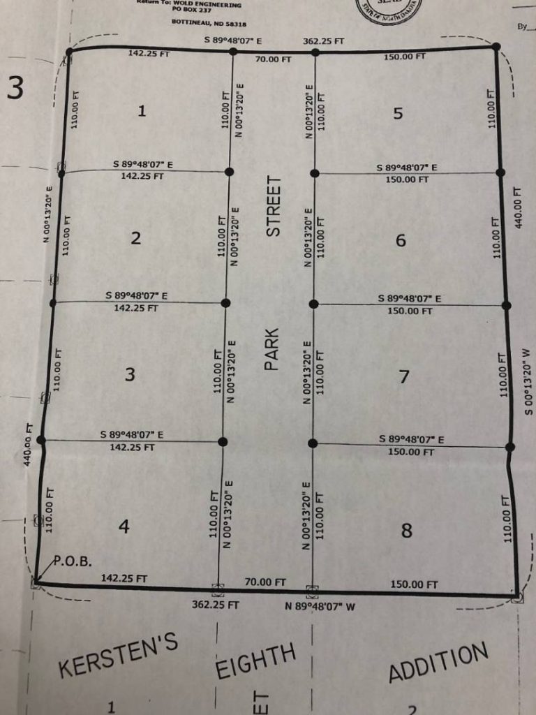 LOT 1 Kersten's 10th Addition Bottineau, North Dakota — Bottineau, Bottineau County, ND — land — home for sale