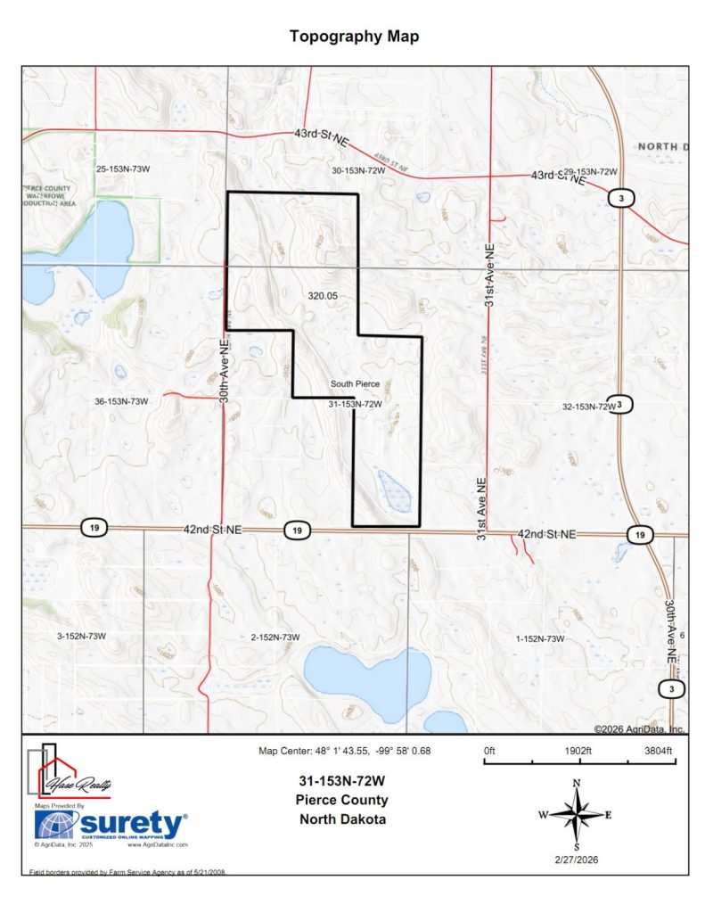 – Highway 19 Rugby, North Dakota