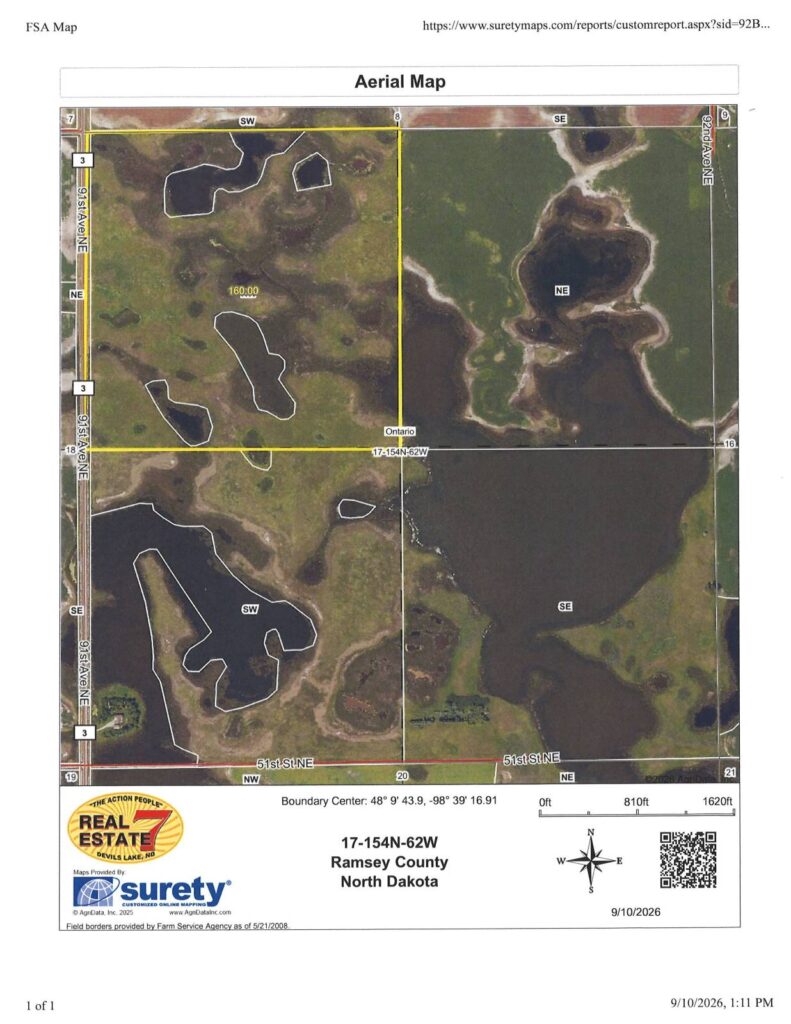 TBD 91st Ave NE Crary, North Dakota — Crary, Ramsey County, ND — land — home for sale